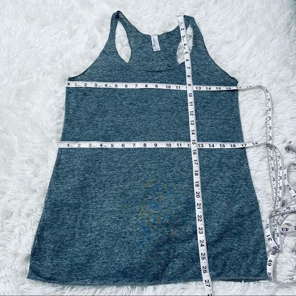 NWOT Over the Limit Gray Racerback Tank Top - Picture 12 of 13
